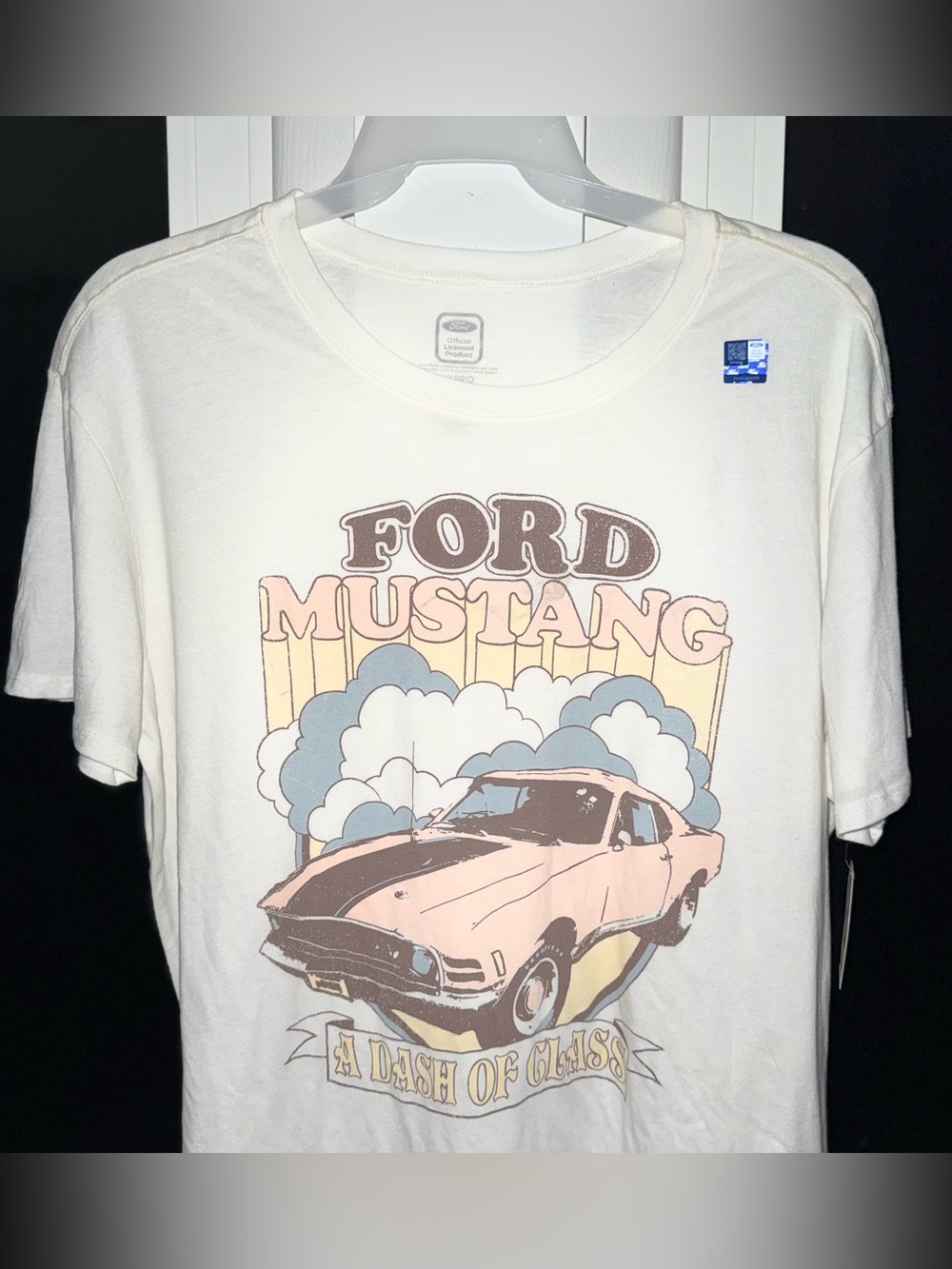 Time and Tru Women's Ford Mustang Graphic Tee Shirt XL 16-18 NWT Vintage Muscle - Picture 7 of 8